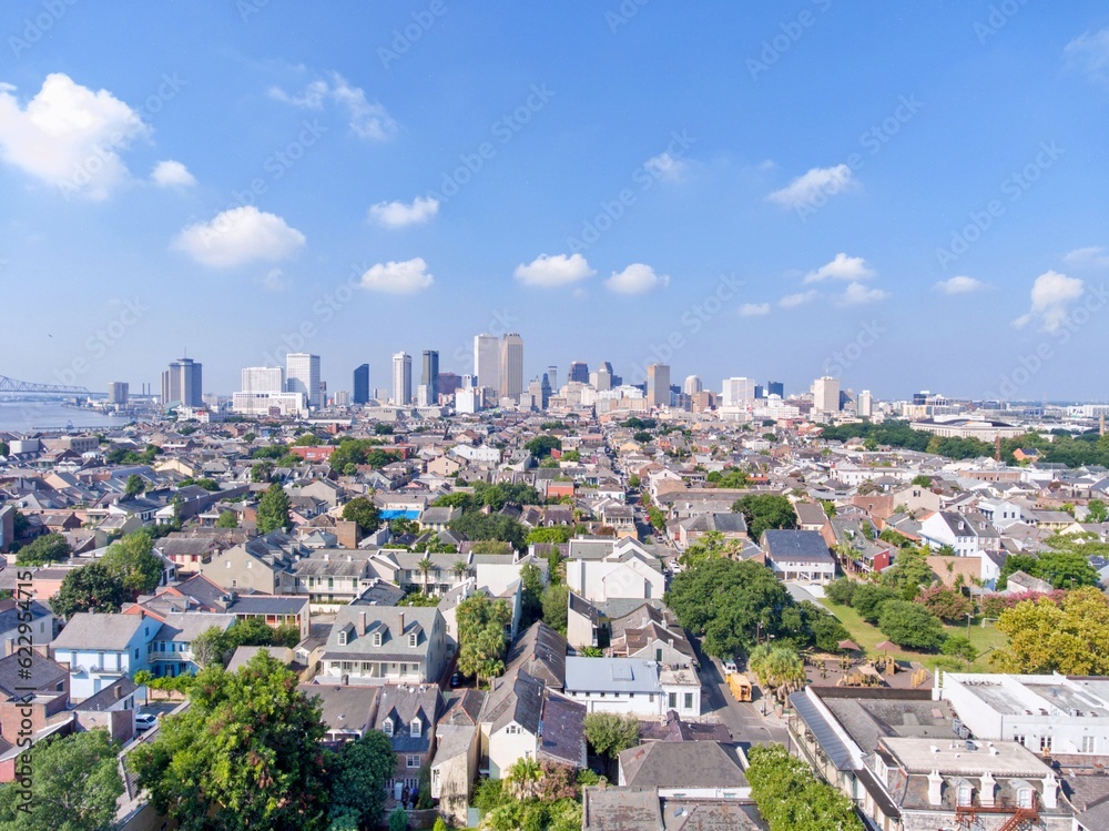 New Orleans, Louisiana skyline in July