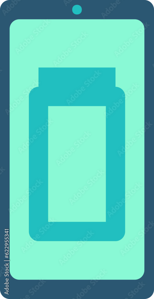 Mobile line icon, Mobile icon simple cartoon style. Mobile line icon, Mobile icon simple cartoon style.