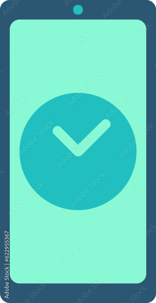 Mobile line icon, Mobile icon simple cartoon style. Mobile line icon, Mobile icon simple cartoon style.