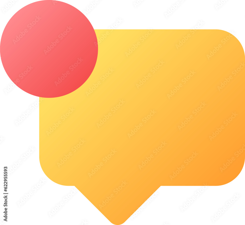 New message pixel perfect flat gradient color ui icon. Chat notification. Digital communication. Simple filled pictogram. GUI, UX design for mobile application. Vector isolated RGB illustration New message pixel perfect flat gradient color ui icon. Chat notification. Digital communication. Simple filled pictogram. GUI, UX design for mobile application. Vector isolated RGB illustration