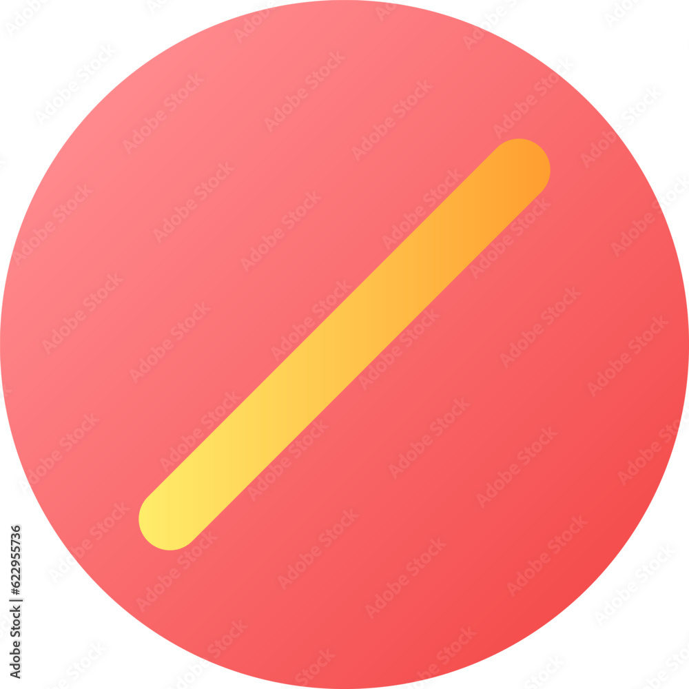 Stop sign pixel perfect flat gradient color ui icon. Blocked user. Forbidden action. Operation failure. Simple filled pictogram. GUI, UX design for mobile application. Vector isolated RGB illustration Stop sign pixel perfect flat gradient color ui icon. Blocked user. Forbidden action. Operation failure. Simple filled pictogram. GUI, UX design for mobile application. Vector isolated RGB illustration