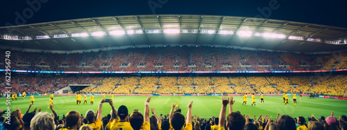 Obraz na płótnie Stadium with fans of FIFA Women's World Cup Australia and New Zealand 2023