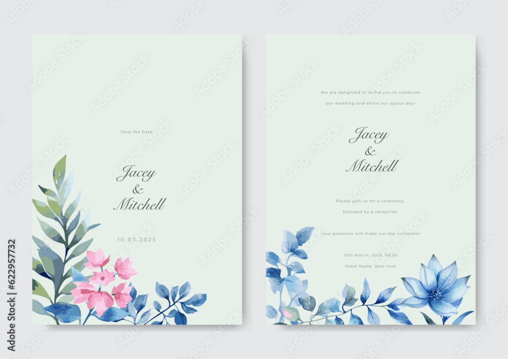 Vector peony floral frame and background design