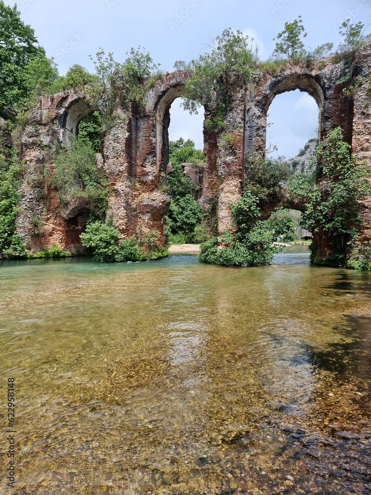 ancient Roman aqueduct in the village of Agios Georgios Preveza