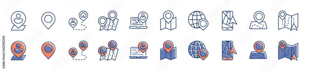 collection of navigation map location icon vector position pinpoint route direction for travel indicator symbol illustration for web and app template design collection of navigation map location icon vector position pinpoint route direction for travel indicator symbol illustration for web and app template design