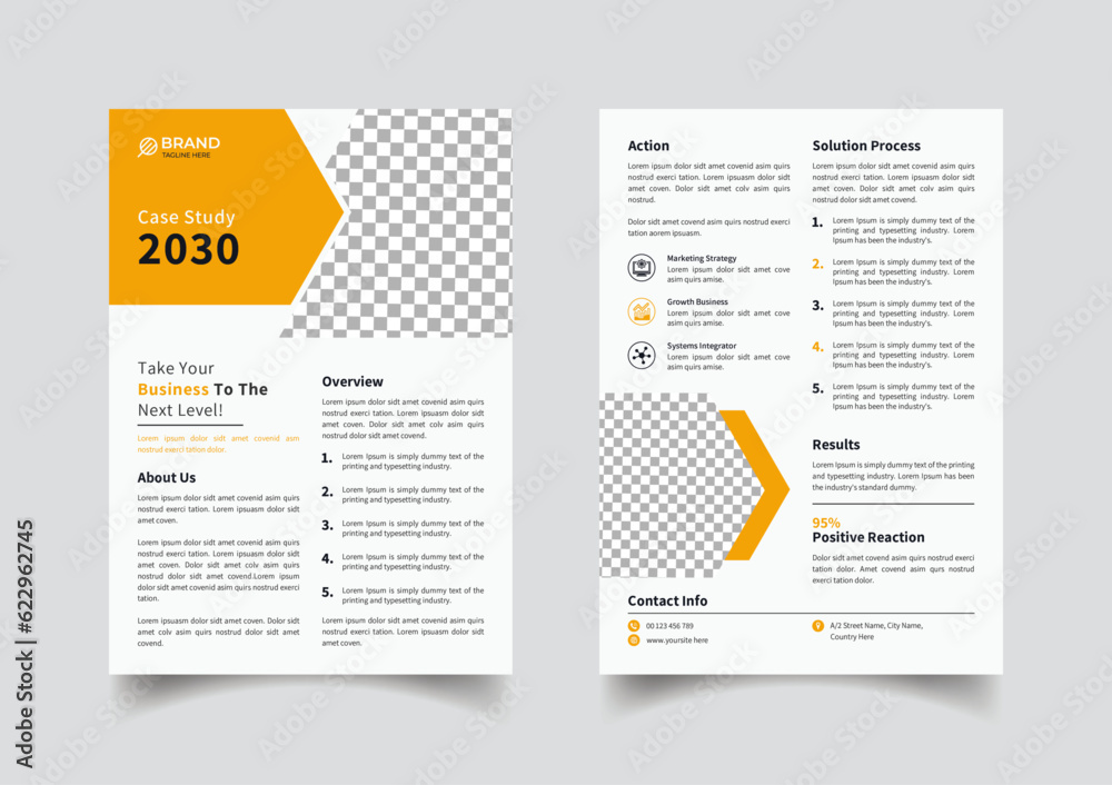 Creative case study template design