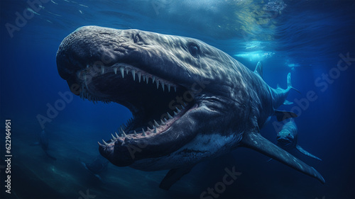 モササウルスのイメージ - image of Mosasaurus - No1-7 Generative AI