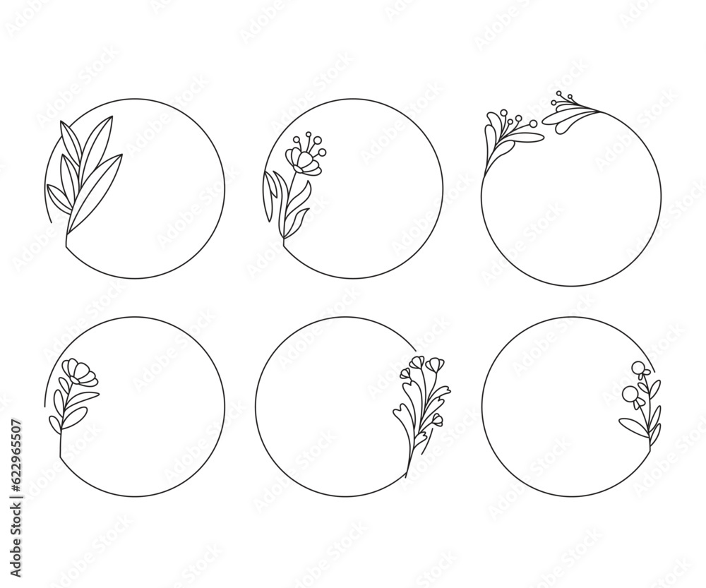decorative plant and leaf frame illustration decorative plant and leaf frame illustration