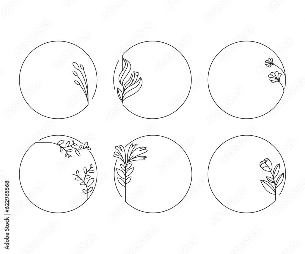 decorative plant and leaf frame illustration decorative plant and leaf frame illustration