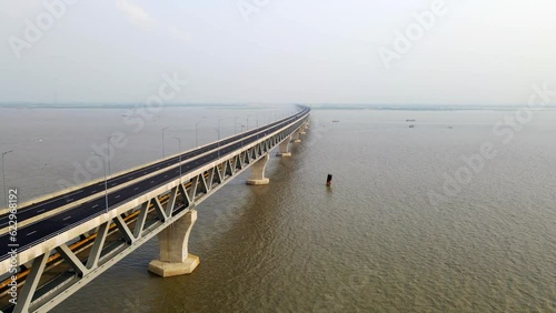 Padma Multipurpose Bridge largest mega project of Bangladesh. Padma Bridge is the longest bridge in Bangladesh. photo