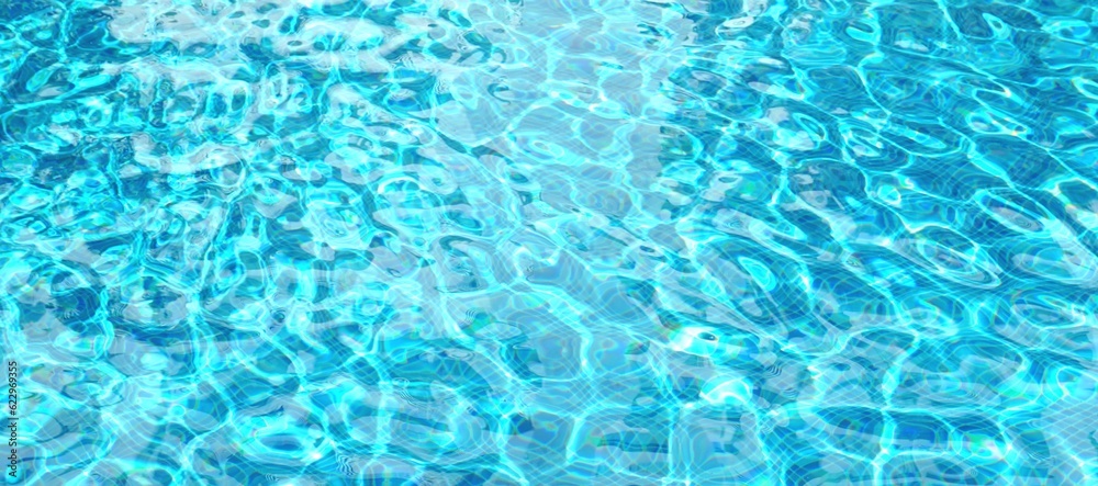 Klares frisches blaues Wasser in einem Pool