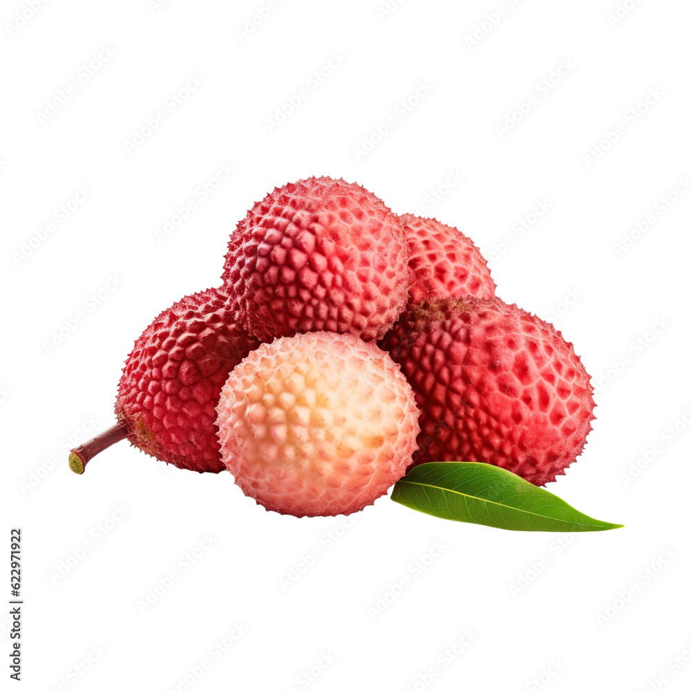 Lychee, isolated on transparent background. Lychee, isolated on transparent background.