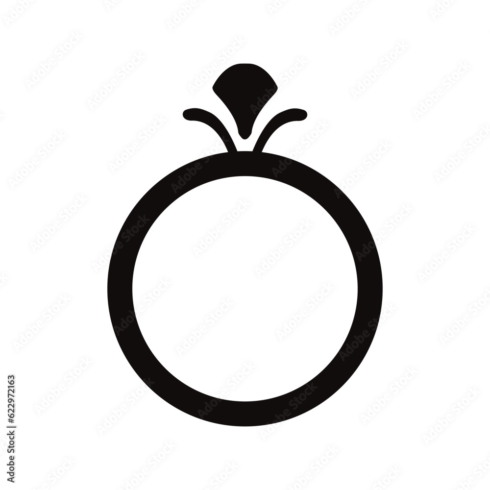 Ring icon vector. Wedding illustration sign. Jewel symbol. Gem logo. Ring icon vector. Wedding illustration sign. Jewel symbol. Gem logo.