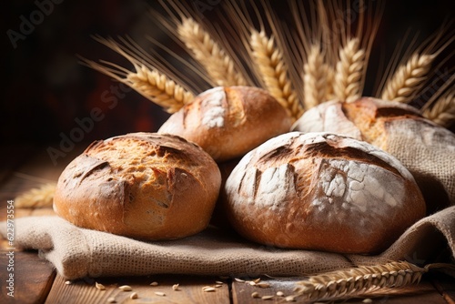 Bread Bakery Background, Generative AI