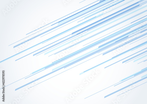 Tableau sur toile 明るい青のラインイメージ背景