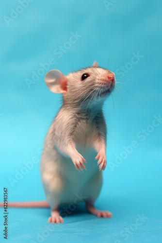 Very cute Rat in nature, national geography, Wide life animals. AI Generated. 