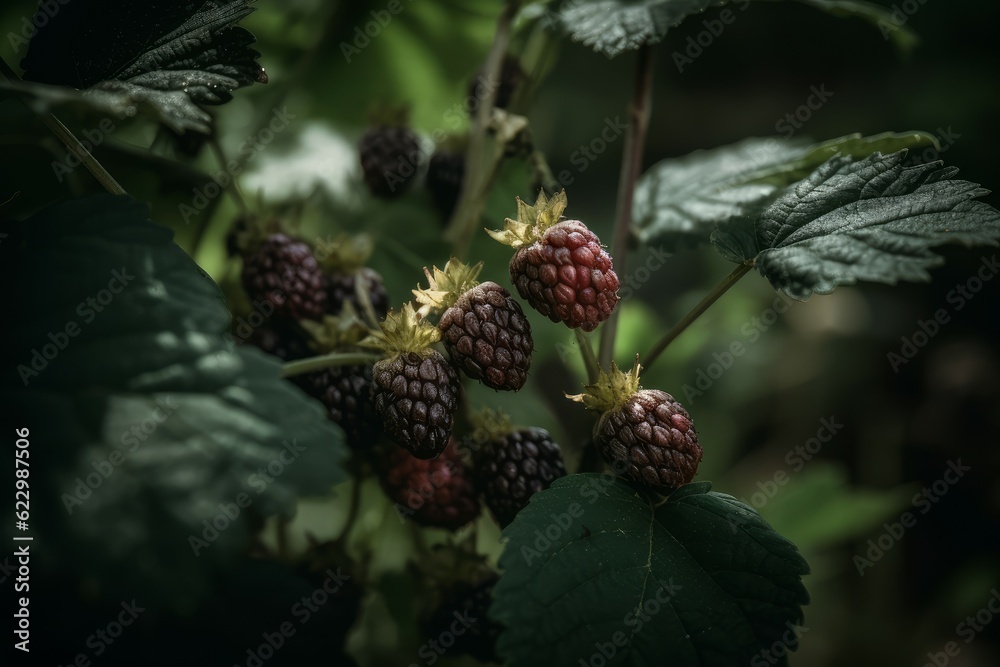 Loganberry black berry. Generate Ai Loganberry black berry. Generate Ai