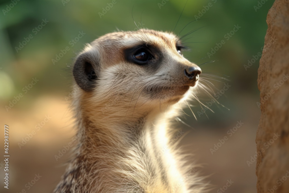 Meerkat animal portrait. Generate Ai Meerkat animal portrait. Generate Ai