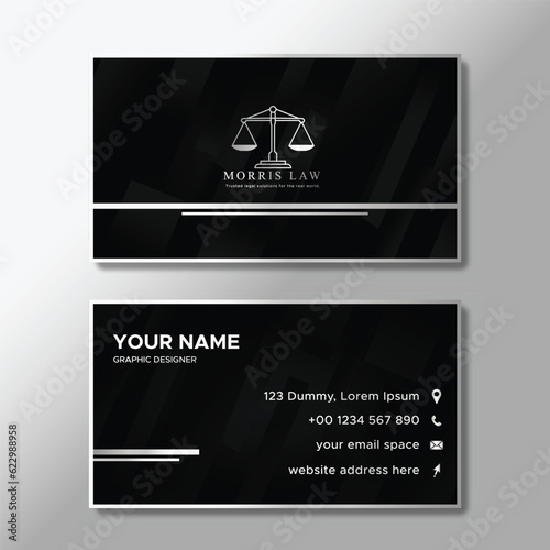Elegant lawyer business card