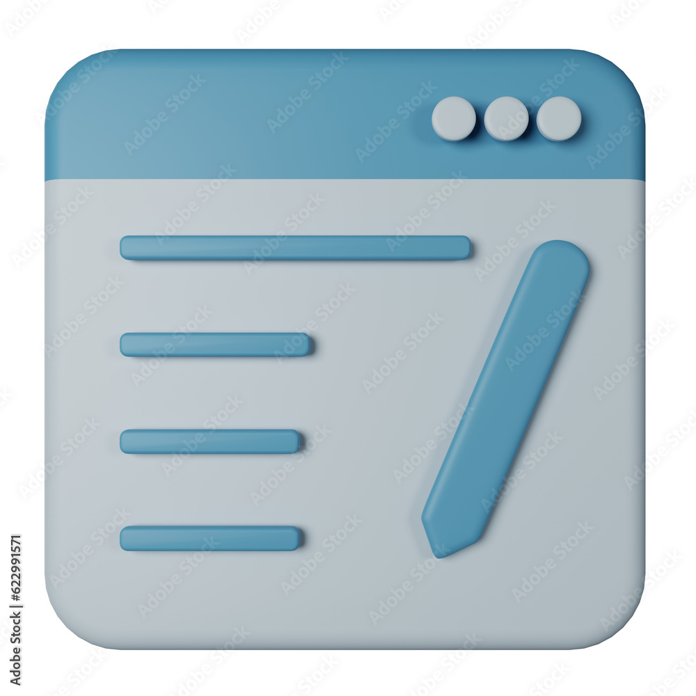 3d icon blog isolated on transparent background 3d icon blog isolated on transparent background