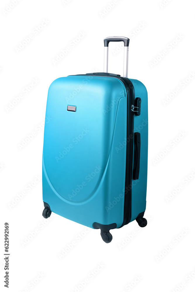 blue suitcase isolated on transparent background blue suitcase isolated on transparent background