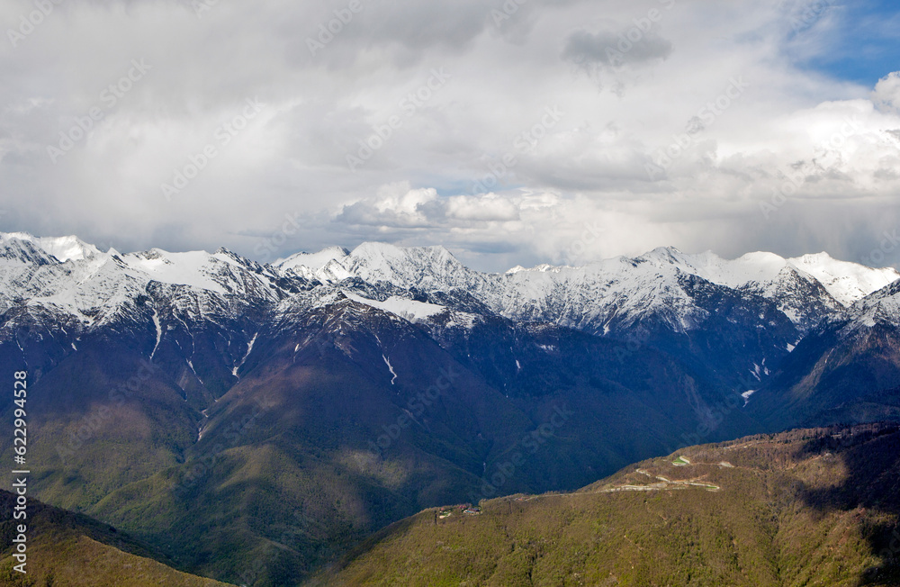 Picturesque, mountain landscapes from a height of 2200 meters. Station 