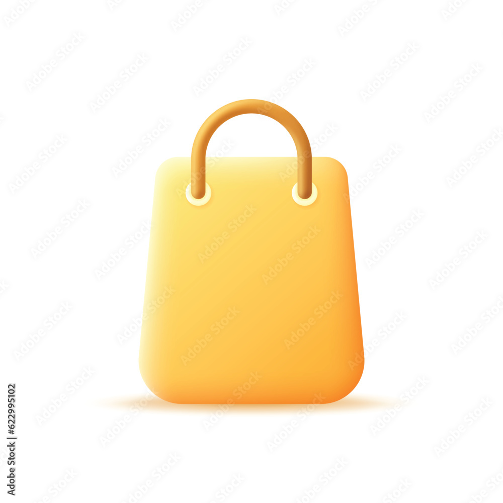 shopping bag 3d concept icon full editable and vector shopping bag 3d concept icon full editable and vector