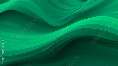 Green abstract luxury satin fabric background. Created with generative AI technology