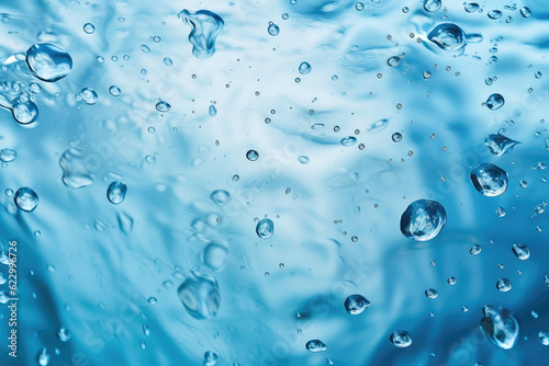 blue water droplets background material