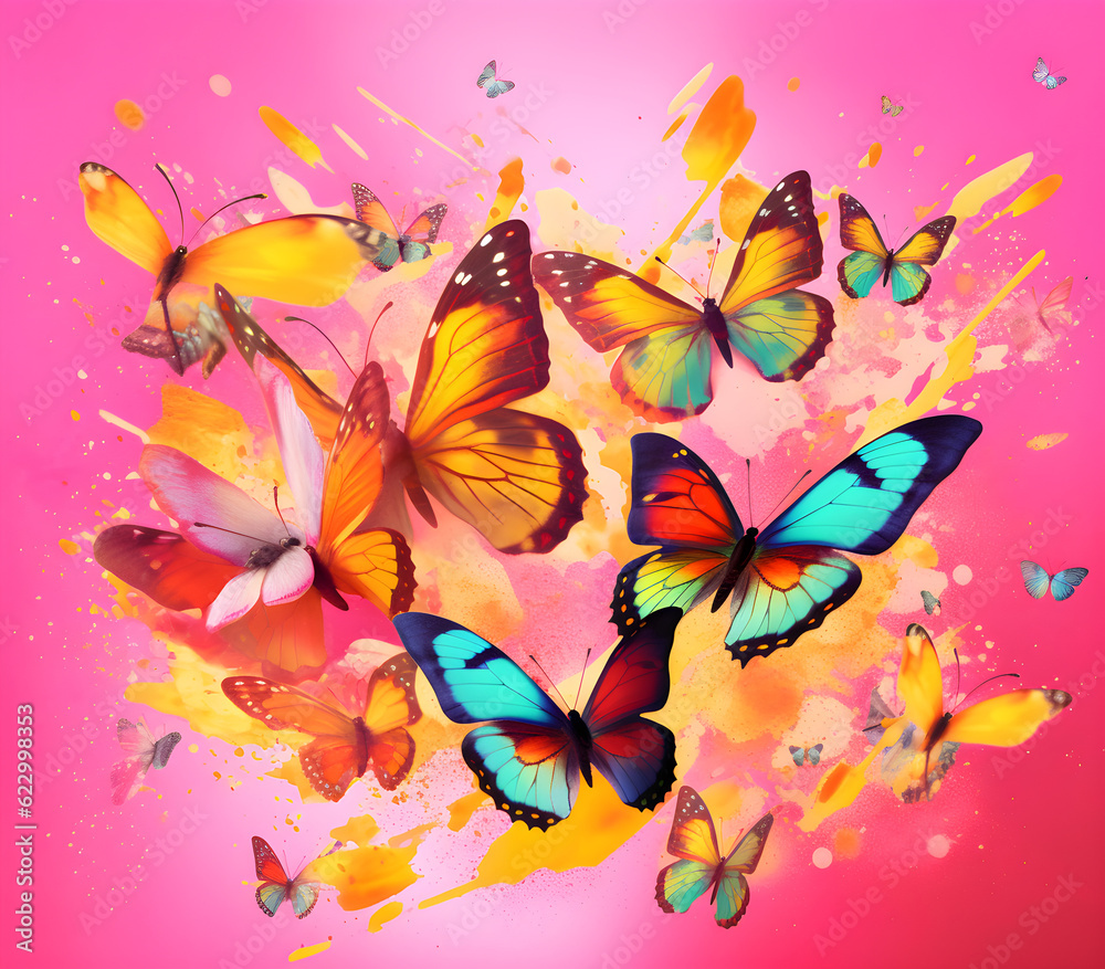 butterfly and flowers butterfly and flowers