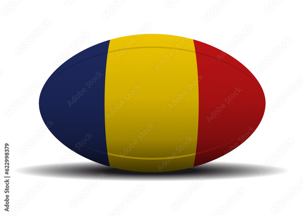 Fototapeta premium Romania Rugby Ball - 2023 Tournament