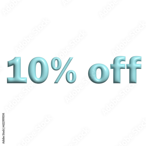 10% off sale tag