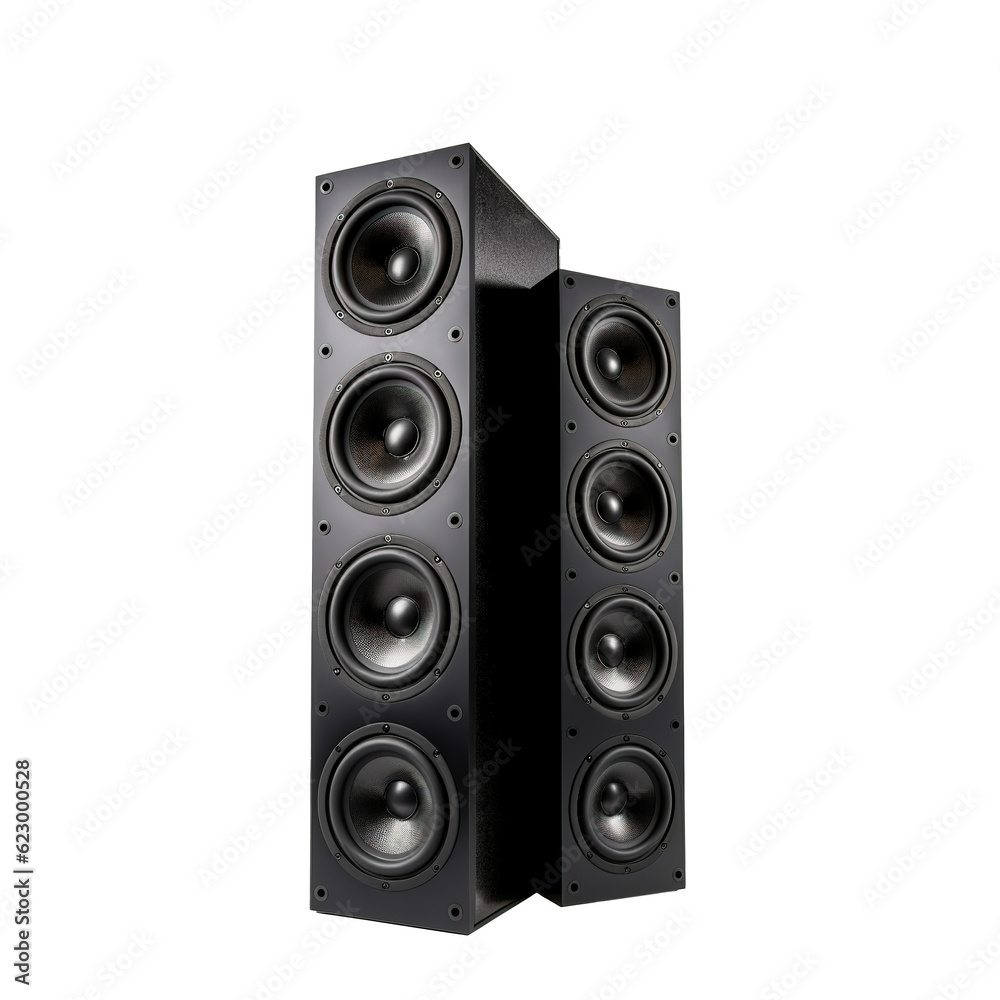 stack audio music speaker isolated stack audio music speaker isolated