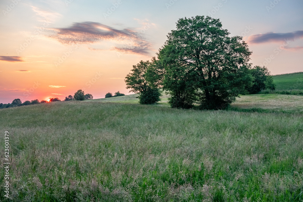 
Landscape at sunset in Germany
