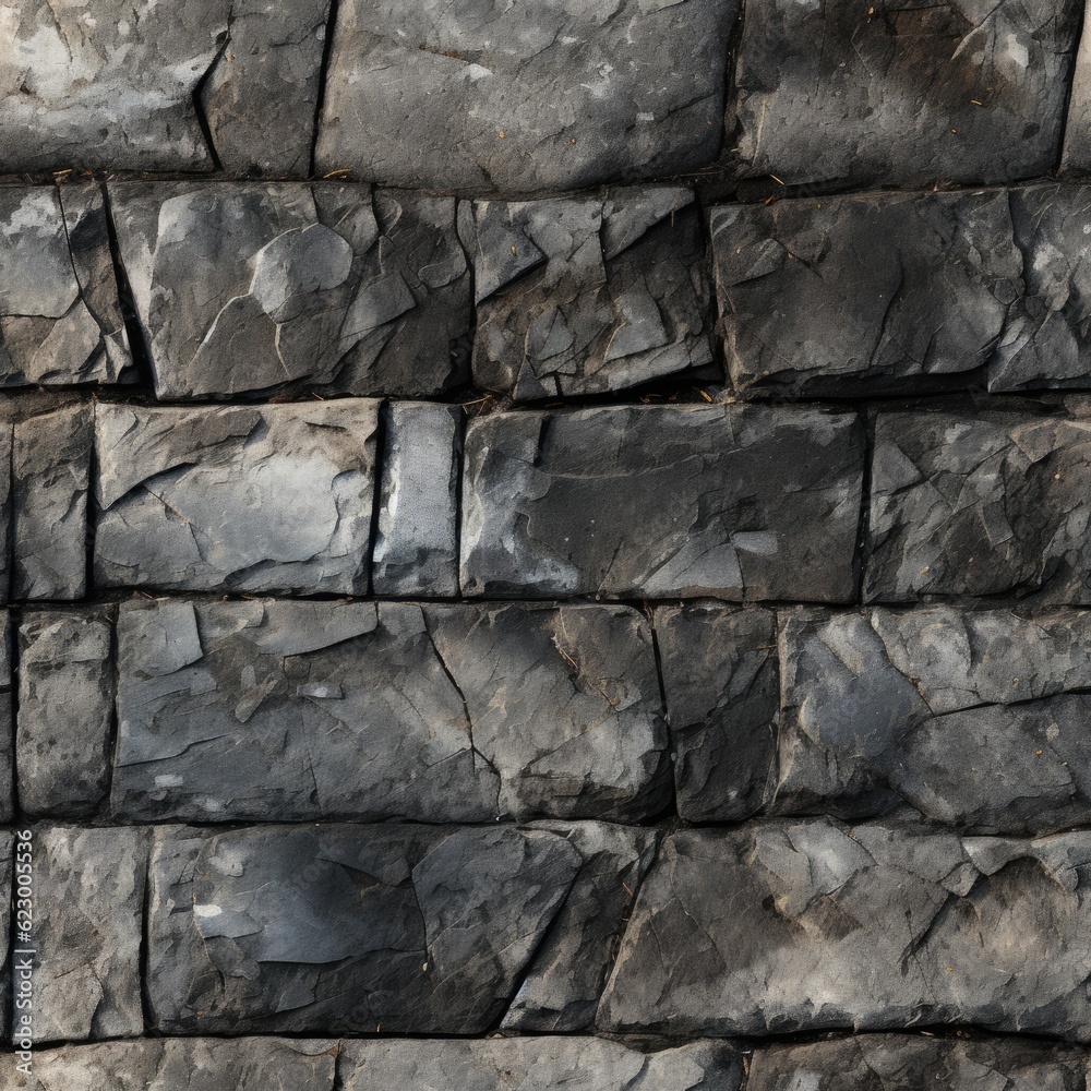 Seamless Rock Texture Wall Background.