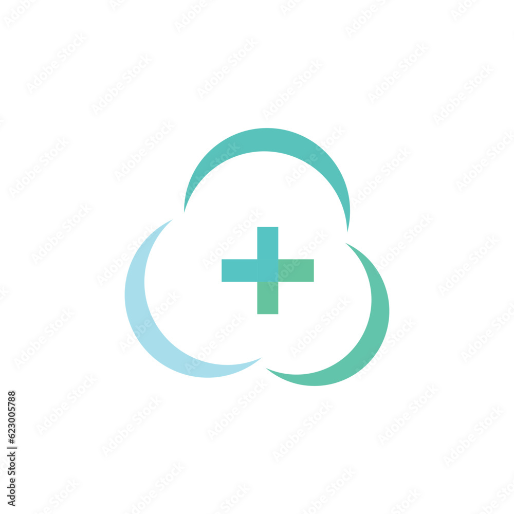 Vector design medical logo template Vector design medical logo template