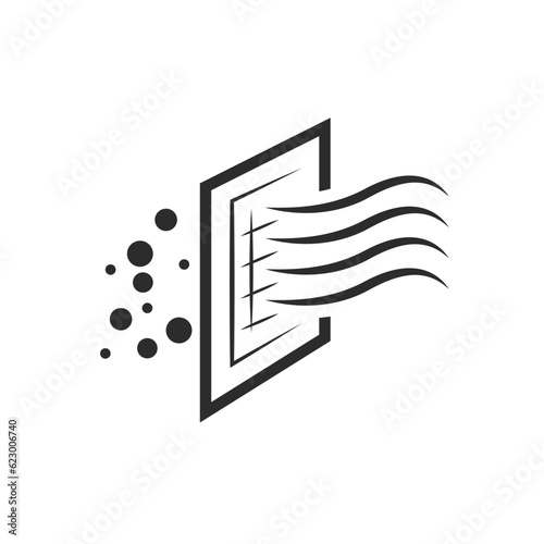 air filter icon vector element design template