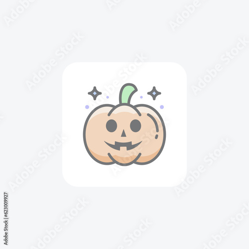 Scary Hallow Pumpkin Awesome Filled Icon