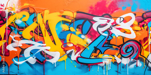graffiti wall abstract background, idea for art background pop art.ai generative