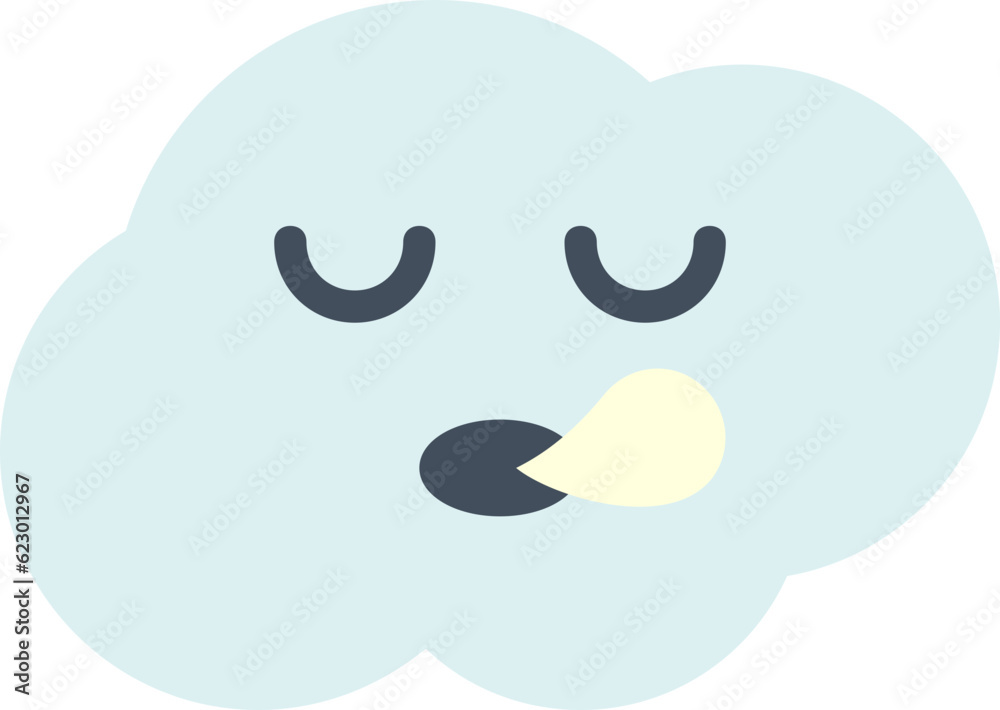 Cloud flat icon. Weather icon simple style.