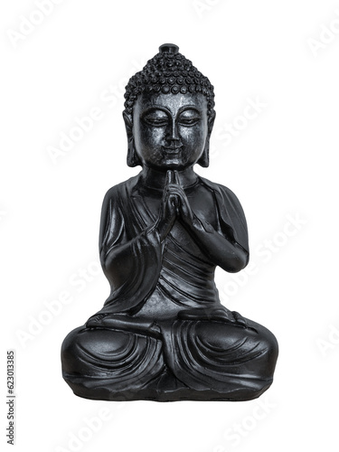 buddha statue sign for peace and wisdom isolated on transparent background