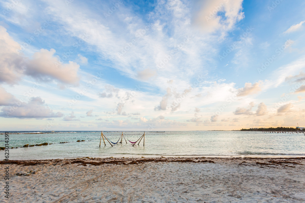 Beautiful Mahahual beach in Mexico Beautiful Mahahual beach in Mexico