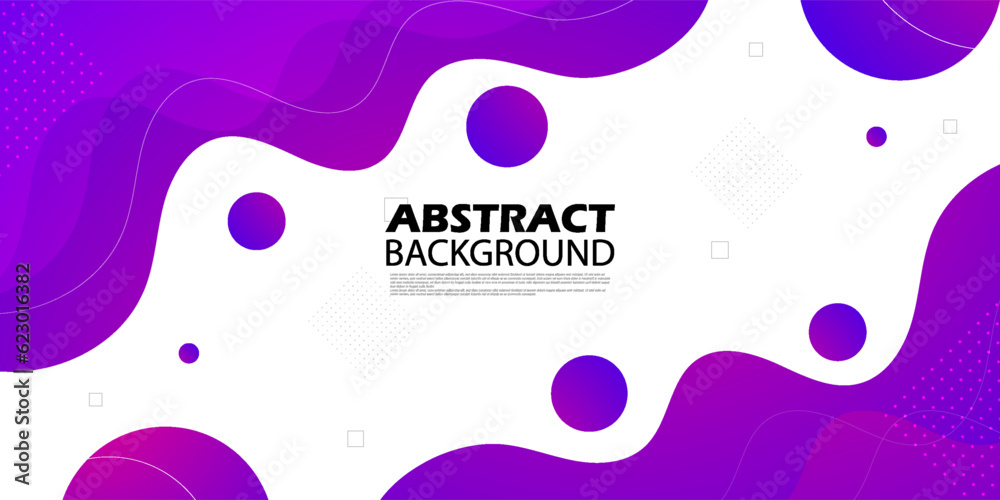 Simple pink and purple gradient geometric business banner wave on white background design. Creative banner design with wave shapes and lines for template. Simple horizontal banner. Eps10 vector