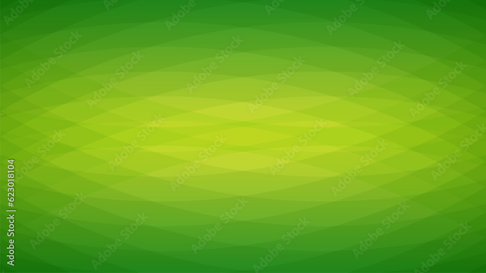 緑色の波のような幾何学模様のベクター背景素材