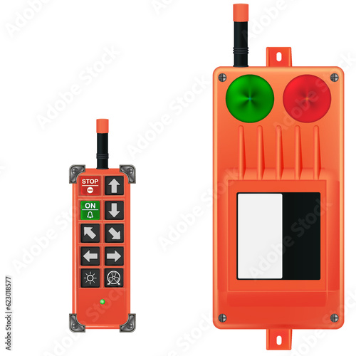 radio control panel. crane control panel. 