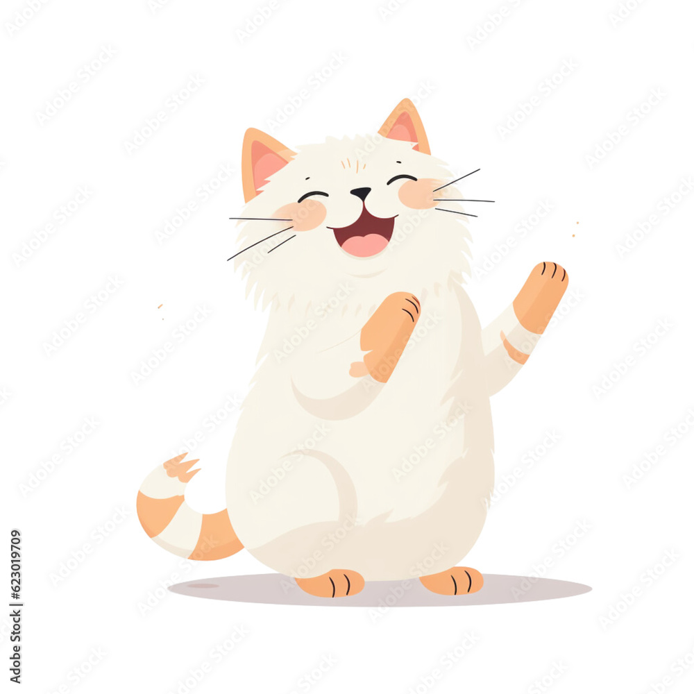 cat with a smile vector illustration cat with a smile vector illustration