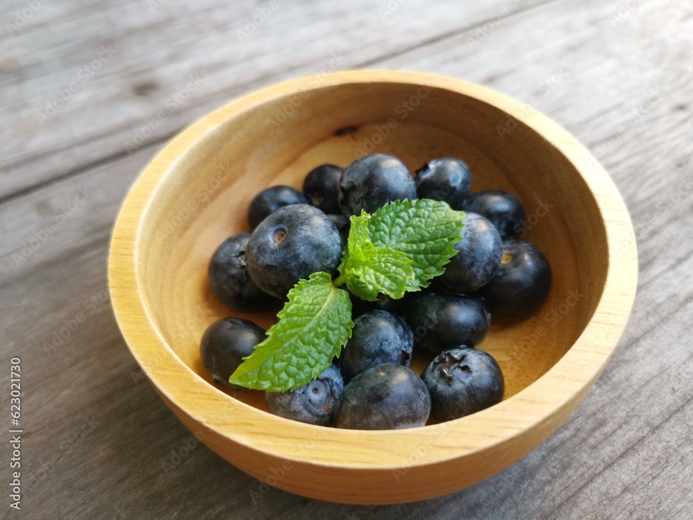 Blueberry fruit on the bowl Blueberry fruit on the bowl