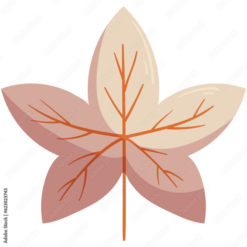 Autumn forest white leaf illustration Autumn forest white leaf illustration