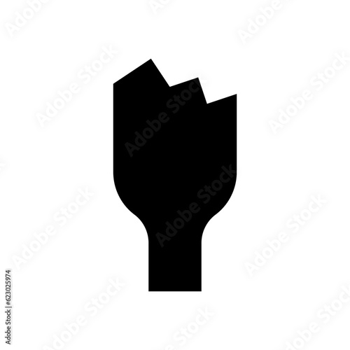 broken bottle glyph icon