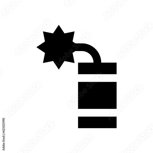 dynamite glyph icon